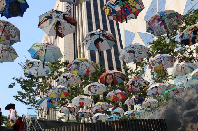 Зонтики в Сеуле